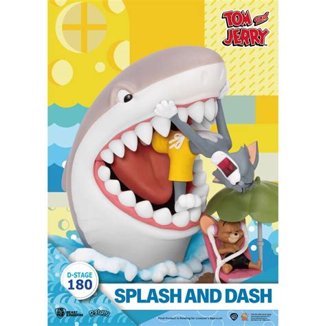 Tom And Jerry Splash And Dash Ds-180 D-Stage Statue By Beast Kingdom ...