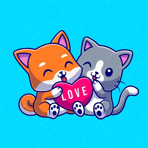 Dog And Cat Heart Clipart