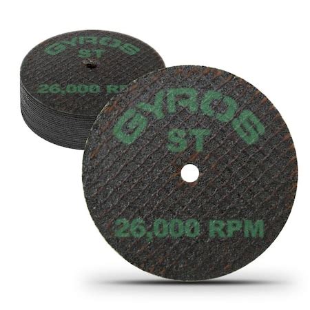 Gyros ST 2.5" Double Reinforced Resin Cut-Off Wheel for Super Tensile ...