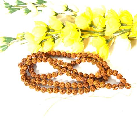 Rudraksha 108 + 1=109 Beads Stone Jaap Mala for chanting & meditation