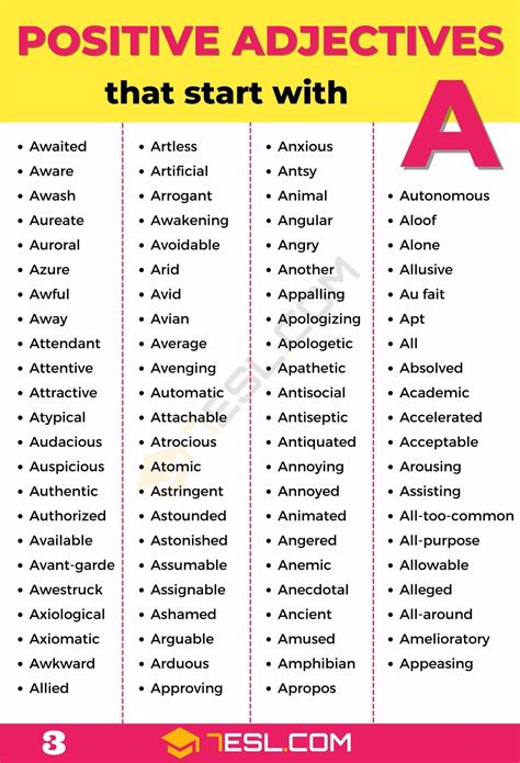 270 Positive Adjectives that Start with A in English • 7ESL
