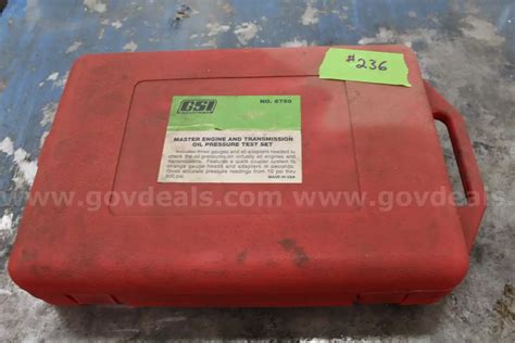 GSI Master Engine/Transmission Oil Pressure test set | GovDeals