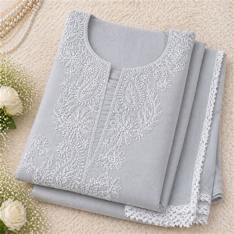 Kurta Set Fabrics – Royal Chikankari