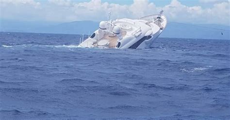 Watch: 130 Feet Super Yacht Sinks Off The Coast In Italy
