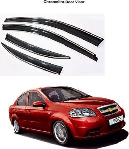 AutoZeal Car Cromeline Door Visor Set of 4 For Chevrolet Aveo All ...