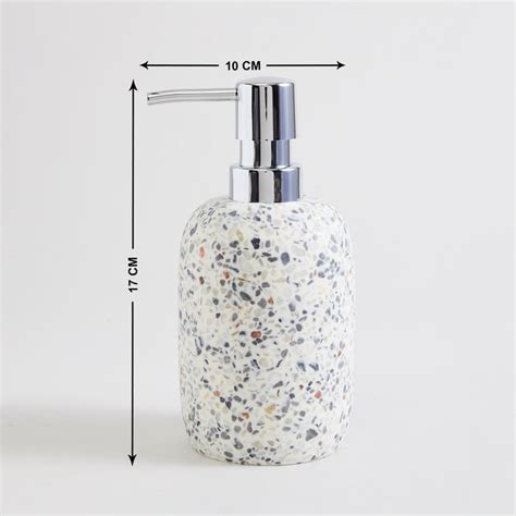 Buy Marshmallow White Printed Polyresin Freestanding Soap Dispenser ...