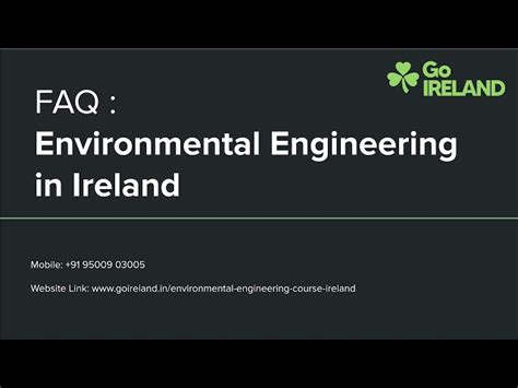 Masters in Environmental Engineering in Ireland | MSc Environmental ...