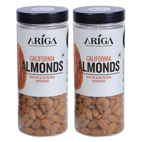 Ariga Food Natural Premium California Almonds | Dry Fruits | Pure ...