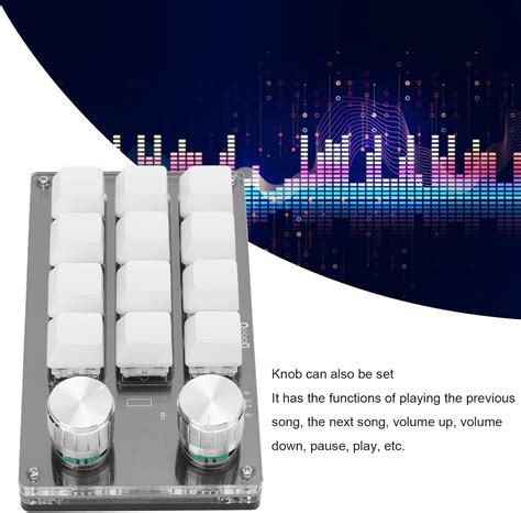 Buy Cryfokt One Handed Programmable Mechanical Keyboard, 12 Keys RGB ...
