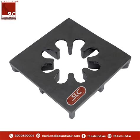10 X 10 Inch ( 255 X 255 Mm ) Flower Cast Iron Black Pan Support ...