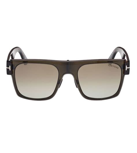Tom Ford Unisex Dark Brown Square Sunglasses