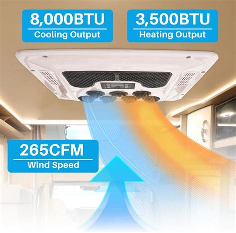 Mieligo RV Rooftop Air Conditioner w/Heat 12 Volt, Campervan India | Ubuy