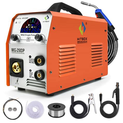 Buy HITBOXMIG250DP Single Pulse Aluminium MIG Welder, 250Amp Large ...