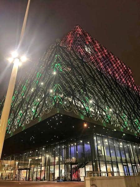 Illumination of the Birmingham Library on the occasion of the 79th ...