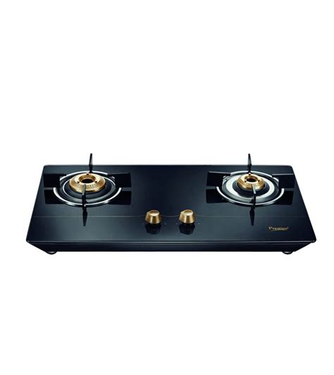 Prestige Euro Glass Top 2 Burners Gas Stove With Toughened Glass Top ...