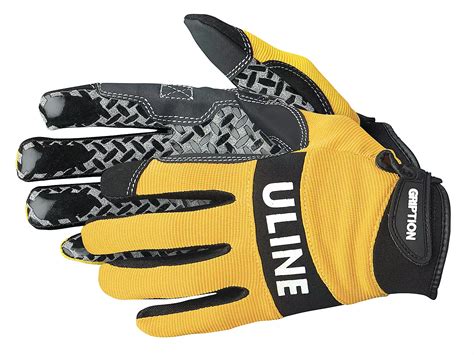 Uline Gription® Gloves - Yellow, Large S-12553Y-L - ULINE
