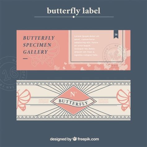 Image result for Butterfly Size Label