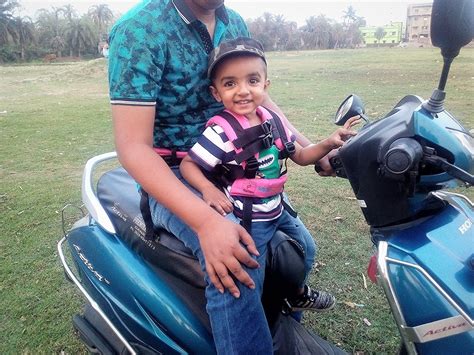 Kids Baby Two Wheeler Child Safety SEAT Belt(Brown) - Scooty/Scooter ...