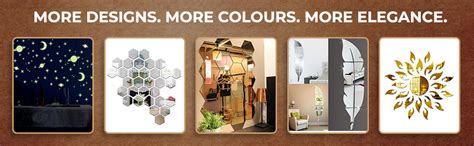 Buy Wall1ders 20 Hexagon with 10 Butterfly Black (Each Hexagon Size 10. ...