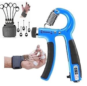 Buy ZENITRAIN Adjustable Hand Grip Strengthener with Forearm Exerciser ...