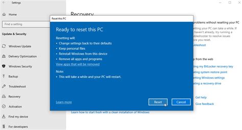 Image result for Reset PC Steps