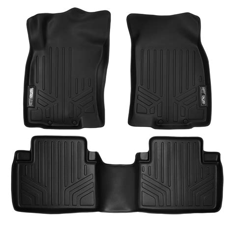 SMARTLINER Custom Fit Floor Mats 2 Row Liner Set Black for 2014-2019 ...