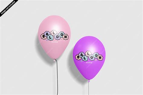 Premium PSD | Balloon mockup