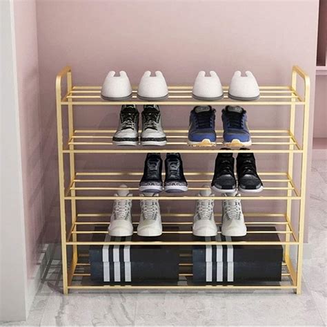 5 Layer Metal Shoe Rack Large Capacity Shoe Cabinet – Decors Mantra
