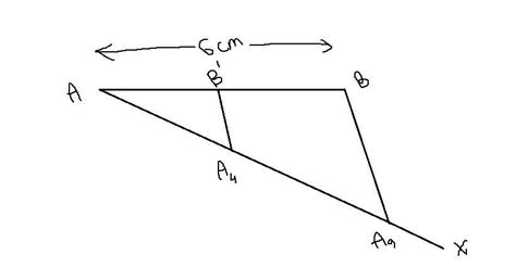 Draw line segment 6 cm and divide it in the 4:5. - Brainly.in