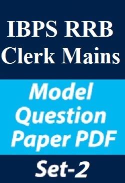 IBPS RRB Clerk Mains Model Question Paper PDF Set 2