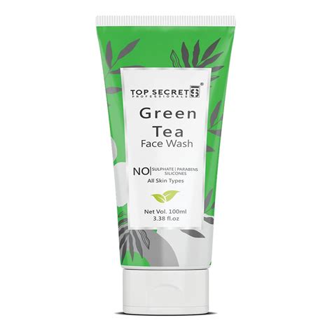 Top Secret Green Tea Face Wash for Men and Women | Brightening Glowing ...