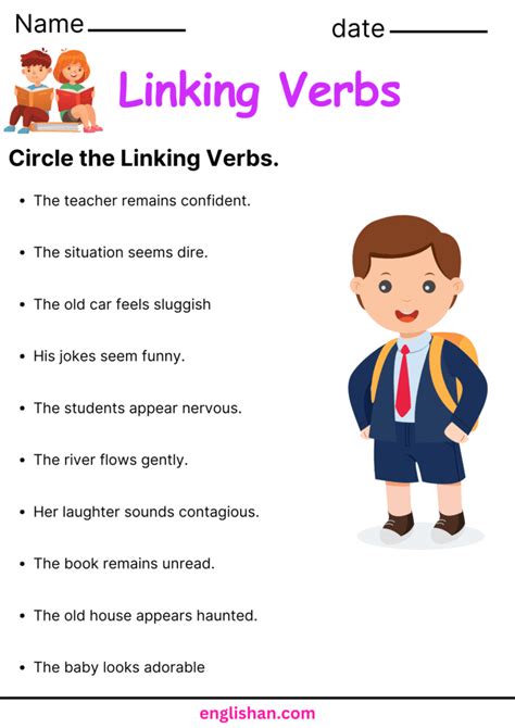Linking Verbs Lesson 的图像结果