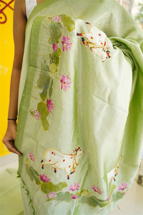 Mangalgiri Silk Cotton Patchwork Saree-PC14117 – Parijat Collections