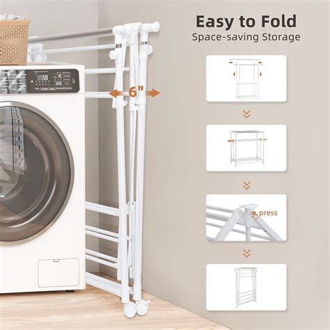 STORAGE MANIAC Rolling Clothes Rack with Wheels, India | Ubuy