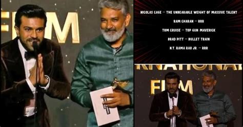 "To all my fellow filmmakers in India.. "SS Rajamouli after RRR wins ...