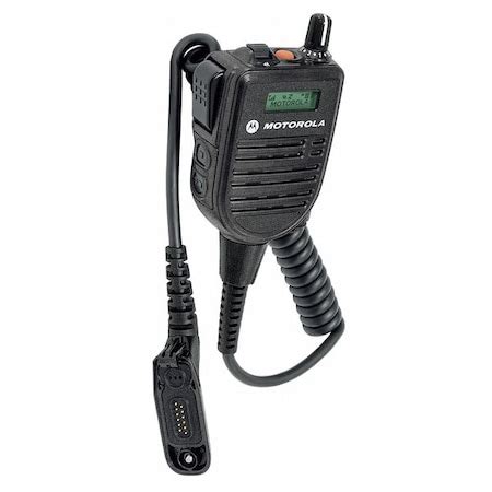 Motorola Speaker Microphone, Remote, 1-7/32 in. L HMN4104B | Zoro