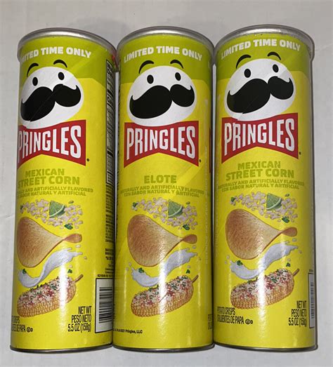 Buy Pringles Mexican Street Corn Elote Limited Edition 3-Pack 5.5 oz ...