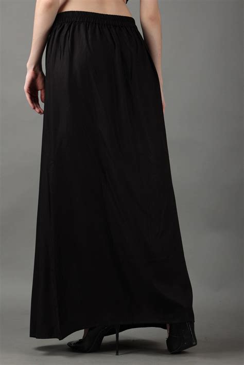 Stylish Maxi Skirt for Formal/Party Occasions - Solid Rayon, Non ...