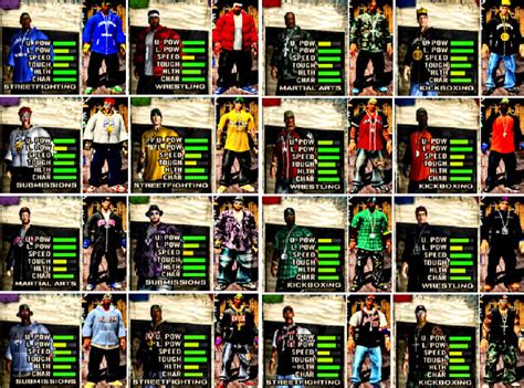 Def Jam Fight For New York All Created Characters. by ...