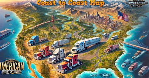 Mод ,,Coast to Coast Map by Mantrid (1.53.x)" | Моди ATS — Teletype