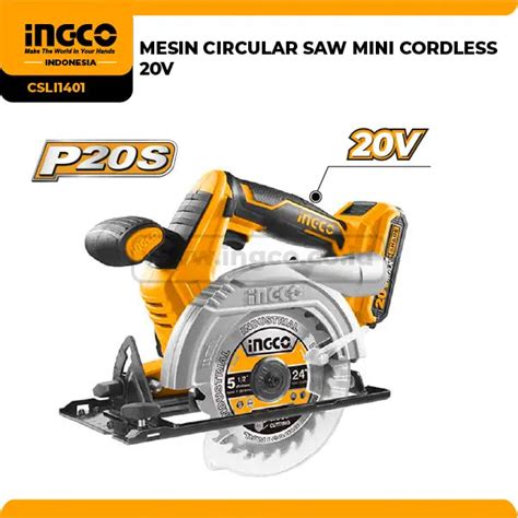 Ingco 20v cordless Circular Saw CSLI1402 | Zakamlova Hardware Store