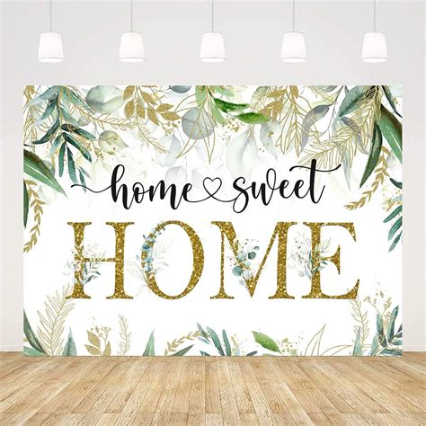 Buy Ticuenicoa 7x5ft Housewarming Backdrop Green Leaves Background for ...