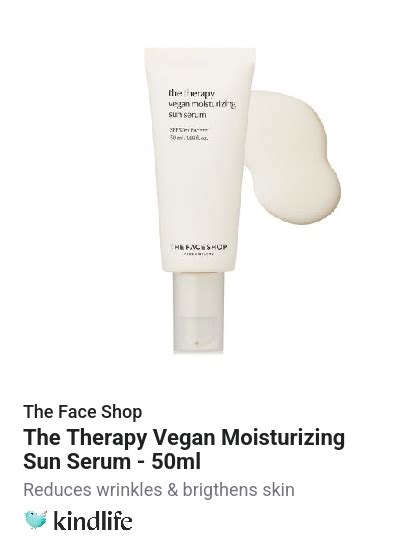 The Face Shop: The Therapy Vegan Moisturizing Sun Serum - 50ml