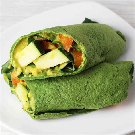 Healthy Spinach Wrap Oat & Spinach Wraps