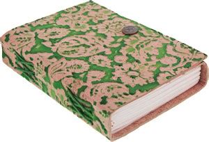 CRAFT CLUB Leather Embossed Diary With Tich Button A6 Diary Unruled 144 ...