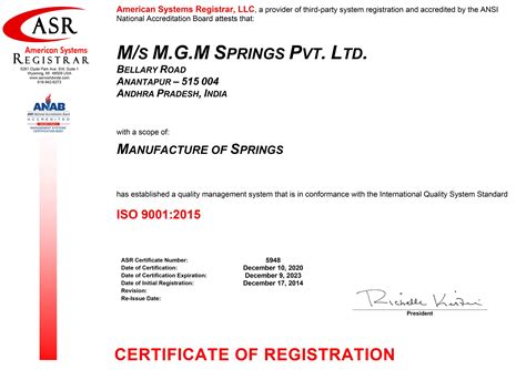 Certificates