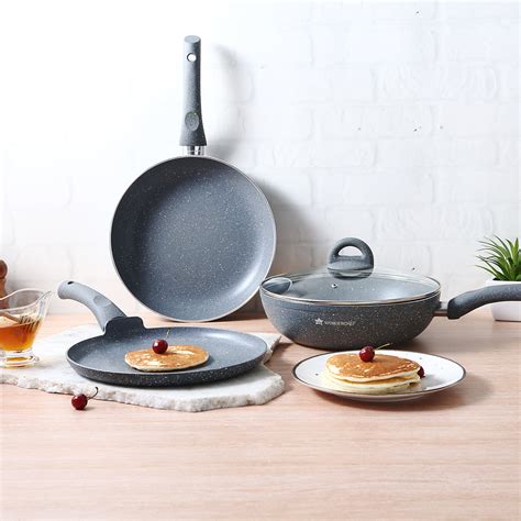 Wonderchef Granite Set With Free Dosa Tawa 26cm | Non Stick Cookware ...