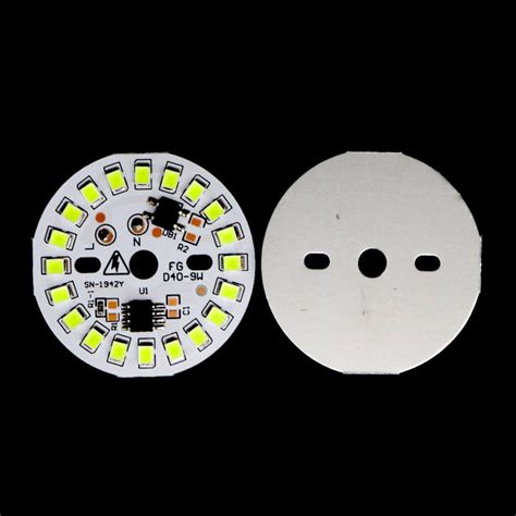 [Multiple Colors] 9-Watt 20-LEDs AC DOB Led Circular PCB for Led Bulbs