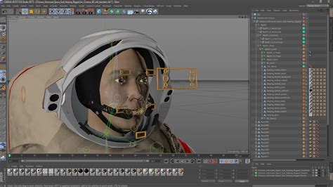 Chinese Astronaut Space Suit Haiying Rigged for Cinema 4D 3D | 3D ...