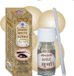 Bhimseni Karyalay Bhimseni White Surma 725mg. (Pack Of 6) - Price in ...